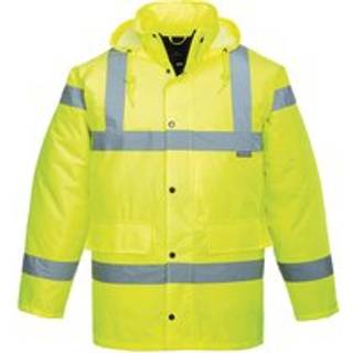 Hi-Vis åndbar jakke - Gul (Størrelse: L)
