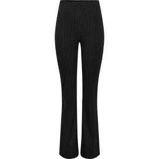 PIECES dame bukser PCJANNAH - Black White Stripes - XS
