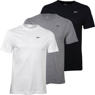 Reebok 3-pak Santo Crew Neck T-Shirt - Black/Grey - Medium