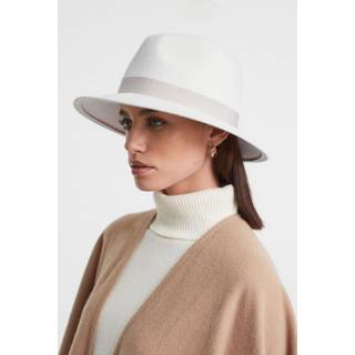 Reiss Reiss Ivory Ally Wool Fedora Hat