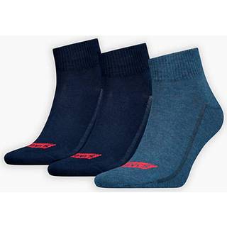 Levis 3-pak Mid Cut Batwing Logo Recycled Cotton - denim blue - Str 39/42 * Kampagne *