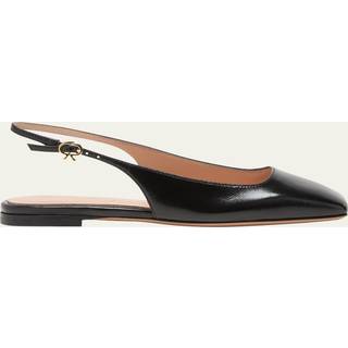 Gianvito Rossi Freeda leather slingback flats - black - EU 37