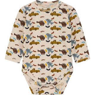 Hust&Claire Billy Babybody Wheat Melange 80 cm  Beige  80 cm  mand