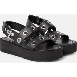 Gianvito Rossi Leather platform sandals - black - EU 41