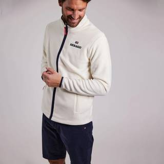 Fleecetrøje Sebago Mens Fleece Jacket, White, herre, Small