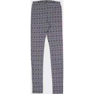 Leggings til kvinder i vævet uld og med Harlekin mønster
