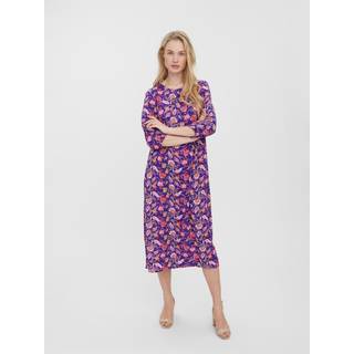 Vero Moda kjole VMGLORIA - Deep Blue Flower - S