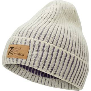 Dale of Norway Alvøy Hat Norweigan Wool Offwhite Darkpurple, One size