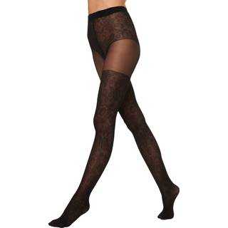 Lingerie Optic Strømpebukser, Sort, 38/40