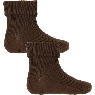 Minymo Børne Strømper m. non-slip - Coffee Liquer - 23/26
