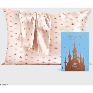 Kitsch standard satin pillowcase disney princess desert crown 26x19cm