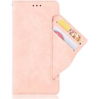 Motorola Moto G Stylus (2022) Blødt Læder Flip Cover m. Pung - Lyserød