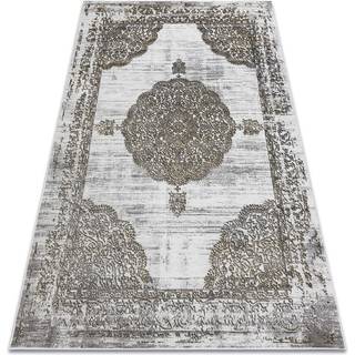 Tæppe LIRA E1468 Roset, strukturelt, moderne, glamour - grå / guld 140x190 cm