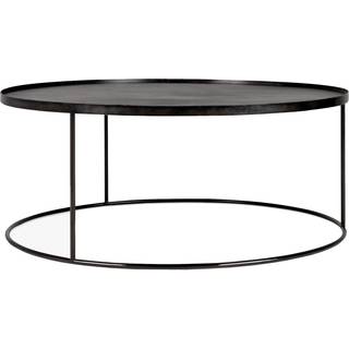 Ethnicraft Bakkebord Rund Xl Ø93x38 Cm - Sofabord Metal Sort - 20328