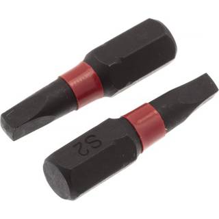 PELA 507813 Bits Firkantet, pakke med 2 stk R2, 25 mm