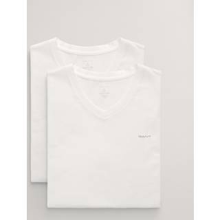 Gant 2-pak Basic Crew Neck T-Shirt - White - 3XL