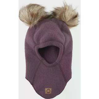 Mikk-Line - Uld Fleece Elefanthue - Huckleberry - 50/56