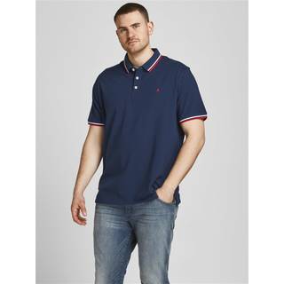 Plus Size Ensfarvet Polo