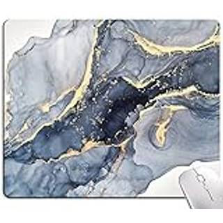 Muspude Marmor Mus Pad Square Vandtæt musemuspude Lukken gummi Base Mousepads til Office Laptop 9.5 """" X7.9 """" X0.12 """" Inch (forgyldt marmor)