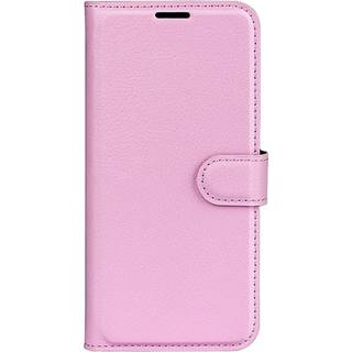 Xiaomi Poco F4 Litchi Læder Flip Cover m. Pung - Lyserød