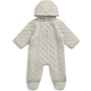 Mamas & Papas Mamas & Papas Natural Quilted Bear 100% Cotton Jersey Pramsuit