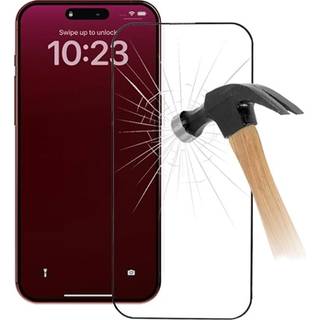 iPhone 15 Pro Max 9D Full Cover Skærmbeskyttelse Hærdet Glas - Sort Kant