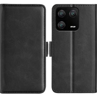 SKALO Xiaomi 13 Pro 5G Premium Wallet Flip Cover - Sort