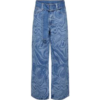 Esther Hope Print - Medium Blue Denim - 27/32 - ONLY