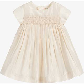 Bonpoint Baby Maruska silk dress and bloomers set - white - M 36