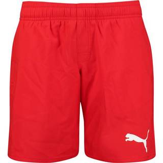 Puma Boys&#39; Mid-Cut Swim Shorts, Red, Size 10 Y, Clothing - Red - 10 Y