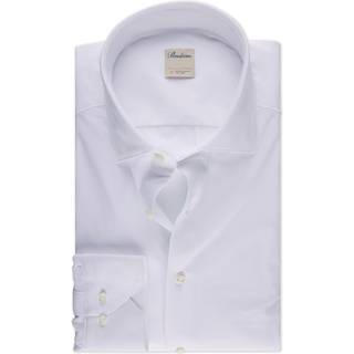 Stenströms Hvid jerseyskjorte | Herre |Herreskjorter | Slimline | Størrelse: M | Hvid | Solid | Lange Ærmer