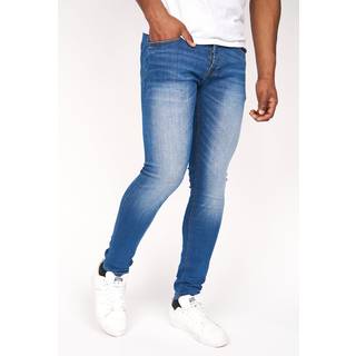 Crosshatch Herre Barbeck Slim Fit Jeans Stonewash