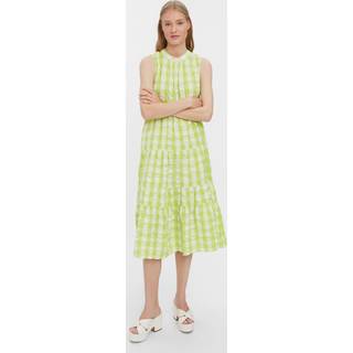 Sody Calf Highneck Kjole - Shadow Lime - S - Vero Moda