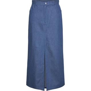 PIECES dame nederdel PCASTA - Medium blue denim - XS