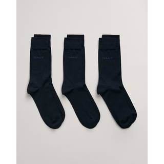 GANT Herre 3-Pack merceriserede bomuldssokker (40-42)