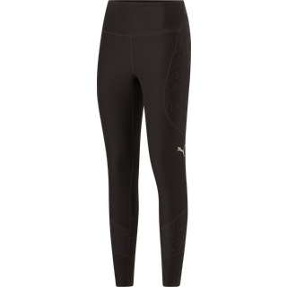 Puma Run All Over Print Brushed Ultraform Highwaist FL Tight Women - Black, Size 10 - black
