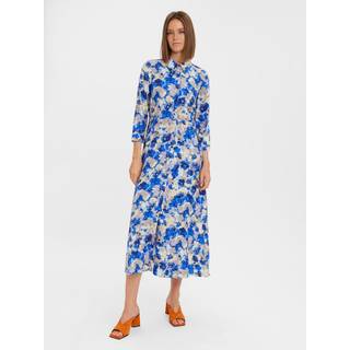 Elly 3/4 Skjortekjole - Nautical Blue - M - Vero Moda