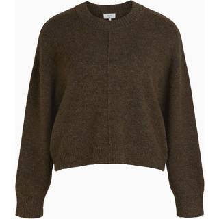 Object dame strik OBJABBIE - Dark Earth Melange - XS