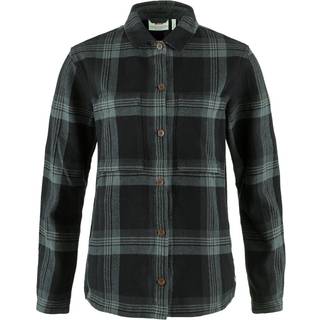 Fjällräven Women's Singi Flannel Overshirt Black-Iron Grey, S