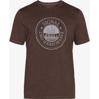 Poss Print T-shirt, Brown Licorice Mel, 3XL