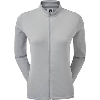 FootJoy Full-Zip Solid Mid Layer Dame Cardigan - Heather Grey - Str. L
