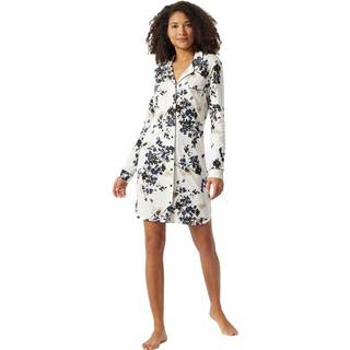 Schiesser Contemporary Nightwear Sleep Shirt - Black/White - 42