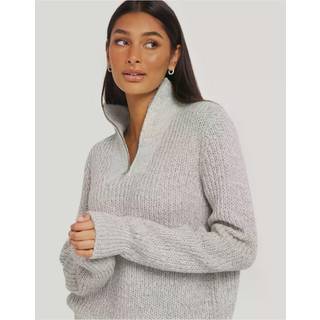 OBJECT - Grå - Objnova Stella Zipper Pullover Noos - Small