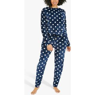 Yumi Yumi Blue Spot Super Soft Fleece Pyjamas