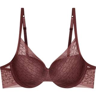 Triumph Signature Sheer BH med bøjle, brun, Størrelse: 75E, Dame