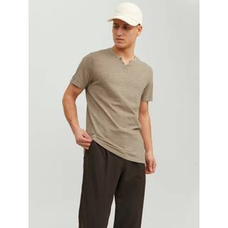 Jack & Jones JJESPLIT NECK TEE SS NOOS Crockery
