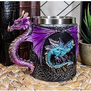 Ebros myter og legender Opfattelsen af ??Blue Fire Beowulf Purple Dragon Beer Stein Tankard Coffee Cup Mug Great Gift til Dragon Lovers Party Hos