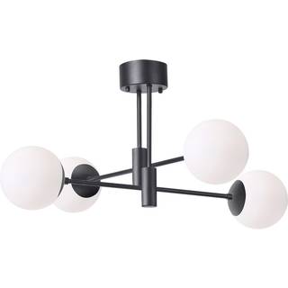 Scandi Living Solar loftslampe sort 73 cm Frosted hvid