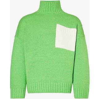JW Anderson Patch Pocket turtleneck sweater - green - EU 50