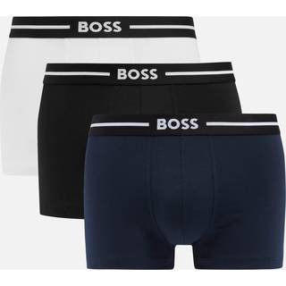 Three-pack of stretch-cotton trunks with logo waistbands